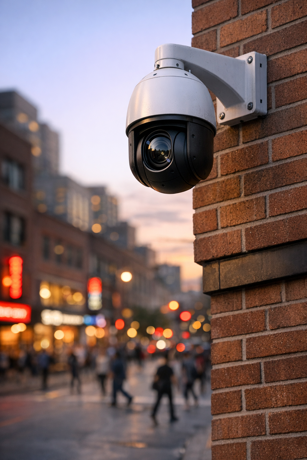 PTZ Security Camera Surveillance View